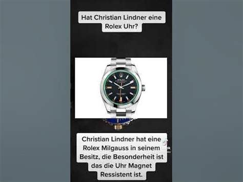 chistian lindner rolex|Christian Lindner luxusuhr.